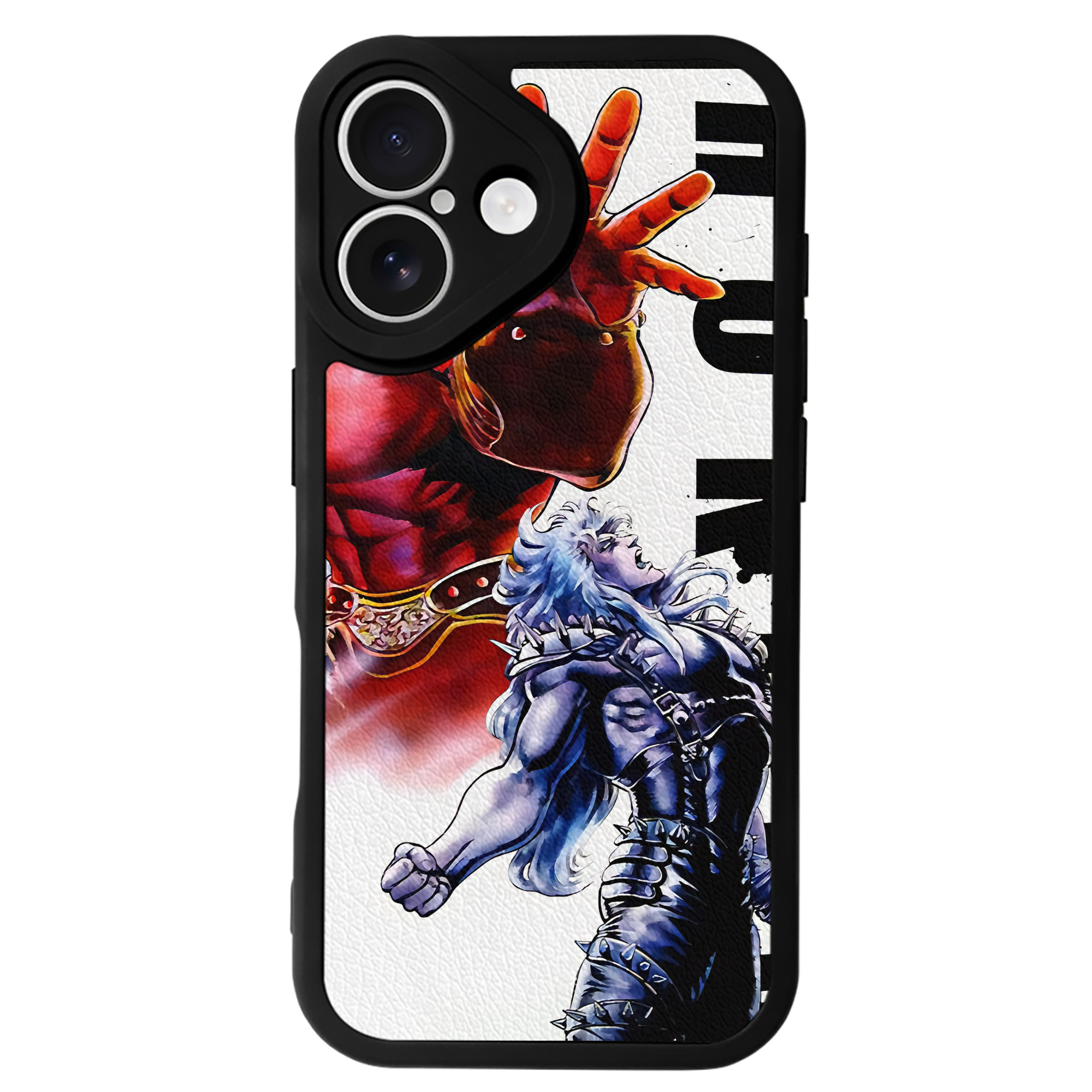 （画像用） 北斗の拳 Fist of the North Star 【iPhone 16シリーズ対応】シリコンスマホケース（レザー調） 材質：シリコン